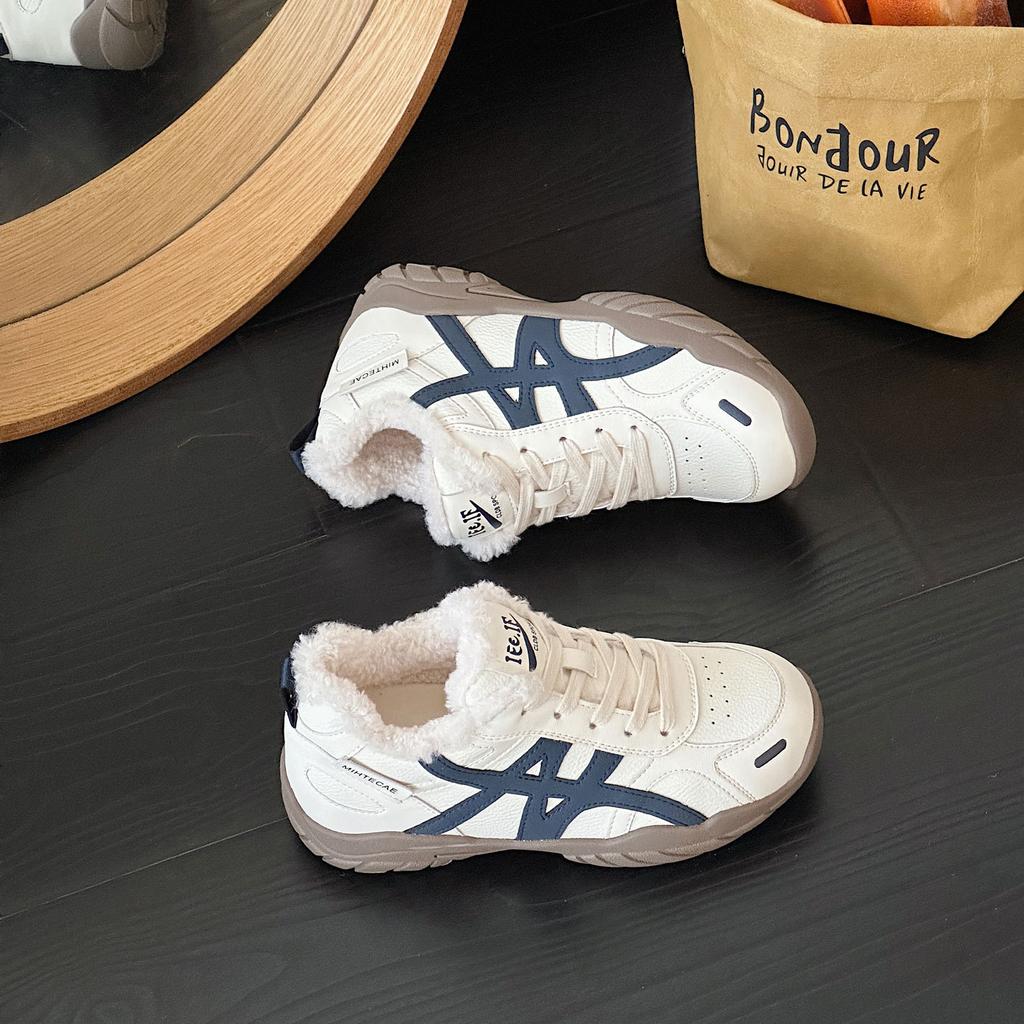Retro German Training Shoes Women's New Autumn and Winter Heightening Casual and Versatile Forrest Gump Shoes Soft-soled Cotton Warm Sports Shoes