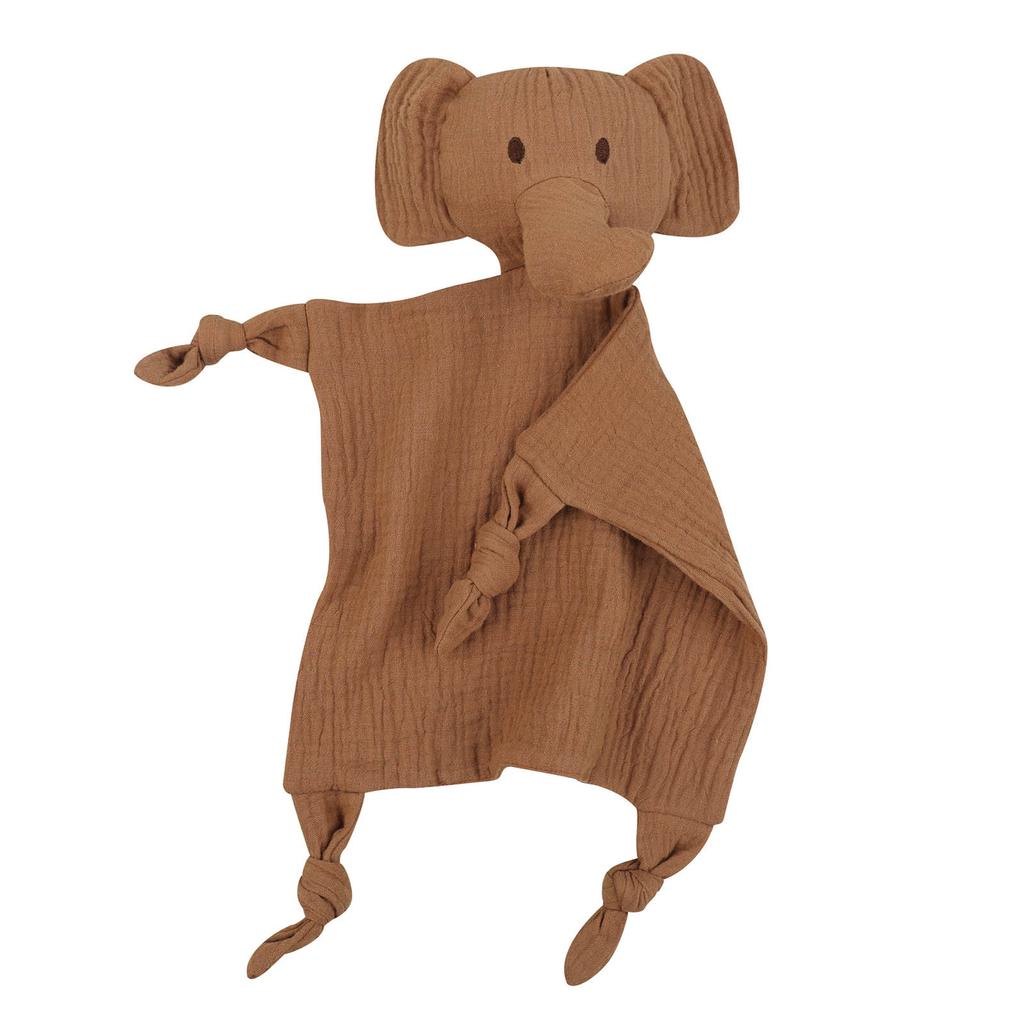 Baby Blanket Lovely Elephant Appease Towel Small Comfort and Soothes Pacify Handkerchief for Newborns Toddlers