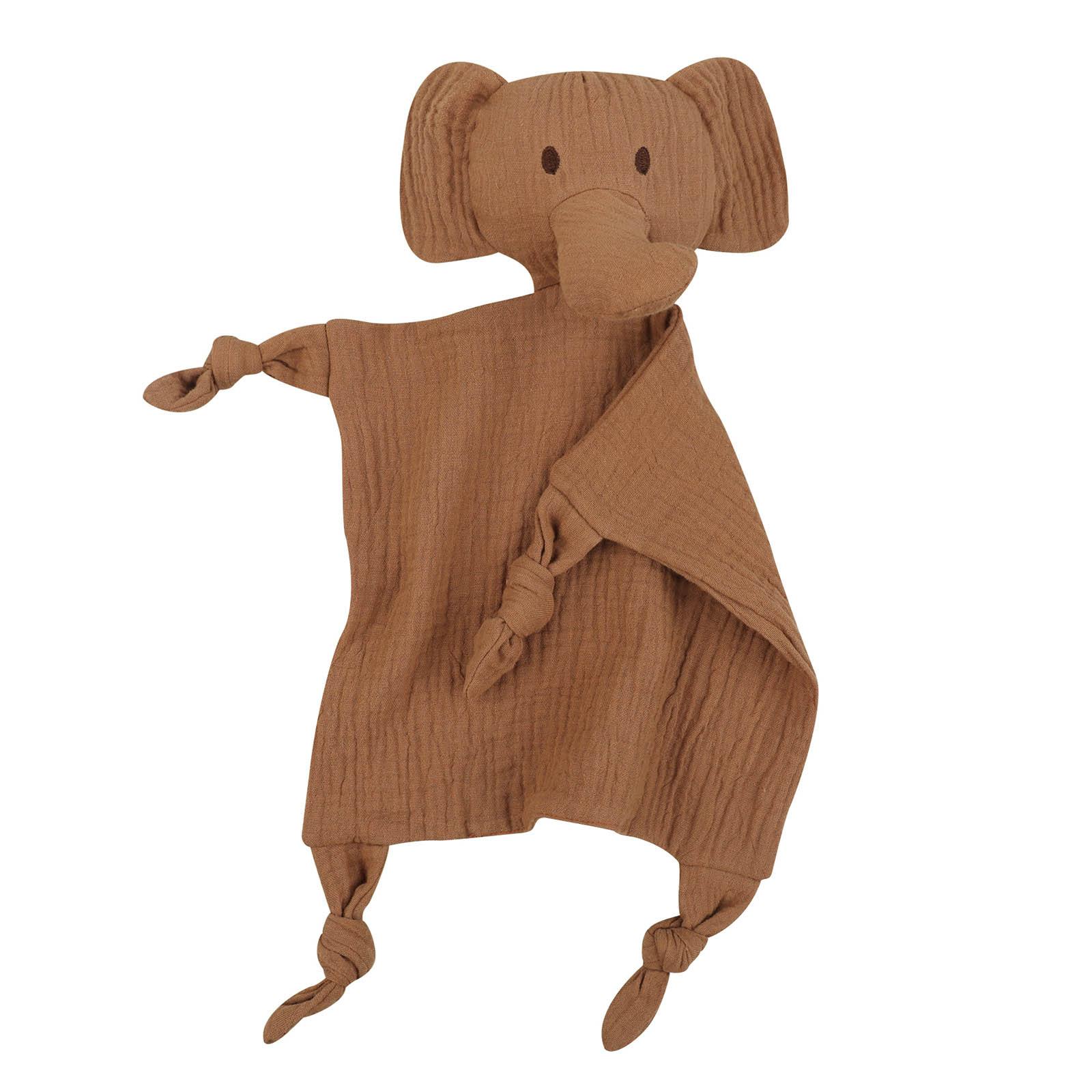 

Детское одеяло, милое полотенце со слоном, успокаивающее и умиротворяющее, носовой платок для новорожденных и малышей 1