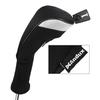 Andux Golf Club Headcovers, Set of 4, for Wood Drivers, 460cc Compatible, MT/MG30 (Black)