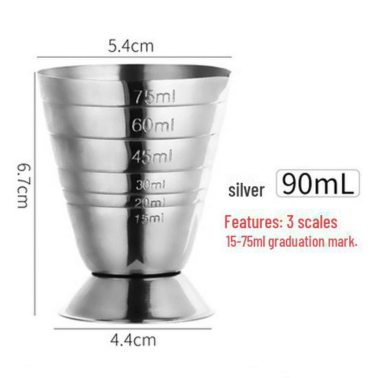 Double-Headed Indian Wine and Cocktail Jigger, 30/60 Oz Measuring Cup