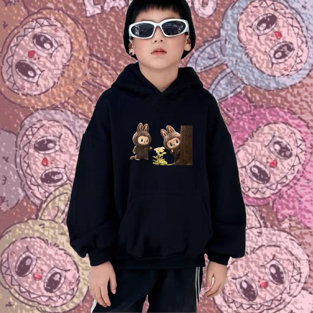 Children's Hoodie New Trendy Labubu Children's Casual Daily Hoodie 100-160cm Boys Girls