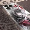 Anime Samurai Girl Kimono Sword Pattern Phone Case for iPhone 17 16 15 14 13 12 11 16E Series Pro Max Plus