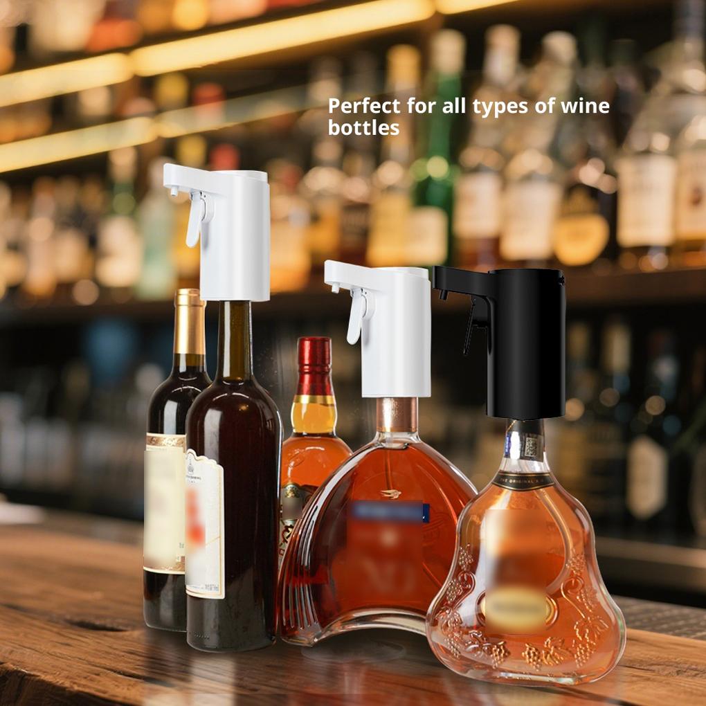 1Pz Caraffa Elettrica per Vino Dispenser di Vino Ricaricabile USB Pompa per Vino Alcolici Regolabile Whiskey Accessori per Vino