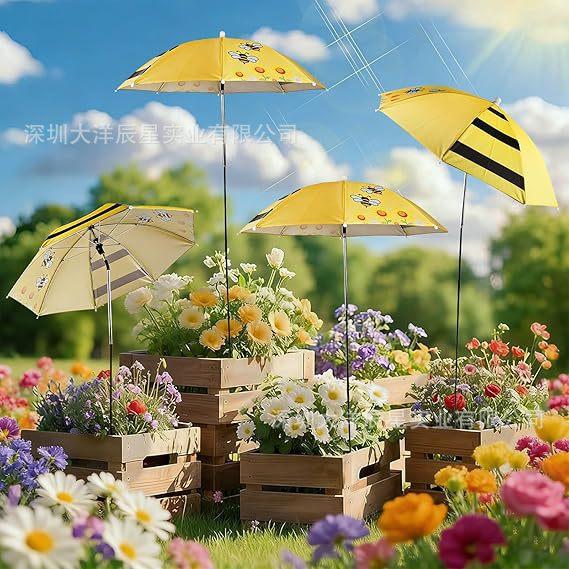 Popular Plant Parasol Upgraded Adjustable Outdoor Garden Potted Plant Pot Plant Parasol