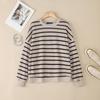 ZANZEA Women Casual Round Neck Loose Long Sleeve Stripe Print Autumn Blouse