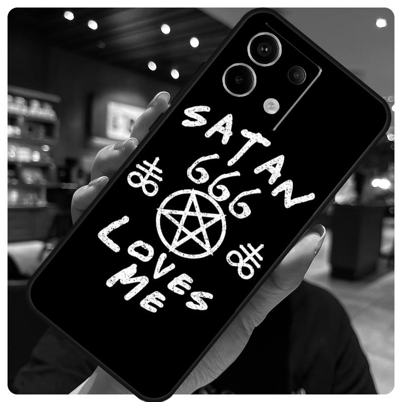 Pentagram 666 Demonic Satanic Case For Xiaomi Redmi Note 12 9 10 11 13 14 Pro 11S 12S Cover For Redmi 13C 12C 10C 14C 15 C