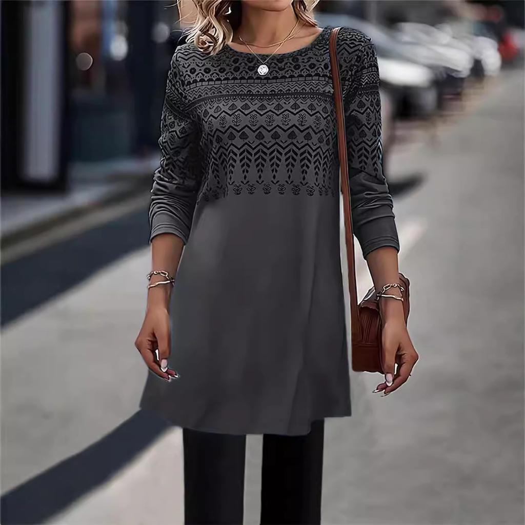 Pull ras du cou à manches longues pour femme, style street printemps et automne, street hipster, fraisé