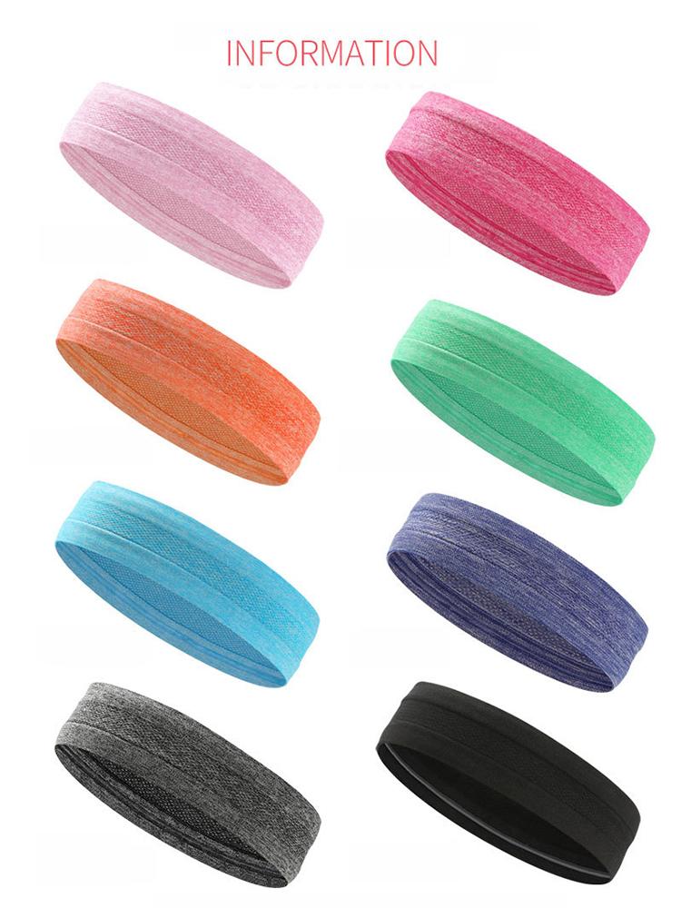 Cinta elástica de poliéster para la cabeza deportiva, cinturón absorbente del sudor, para mujeres y hombres, baloncesto, deportes, gimnasio, voleibol, zapatillas, equipo de fitness