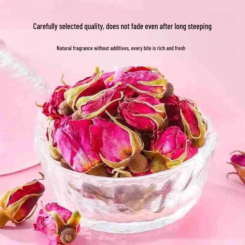Natural Double Petal Pingyin Rose Tea - Individually Packaged Rose Flower 100 Bag