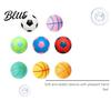 Hand Therapy Toy Soccer Basketball Stress Ball TPR Fidget Squeeze for Adults Reusable Ball Kids Soft Decompression Anxiety Relief Party Birthday