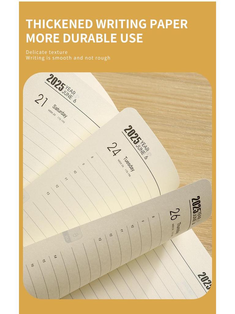 Auf Lager: A5 Englischer Planer 2025-2026 mit Gummiband