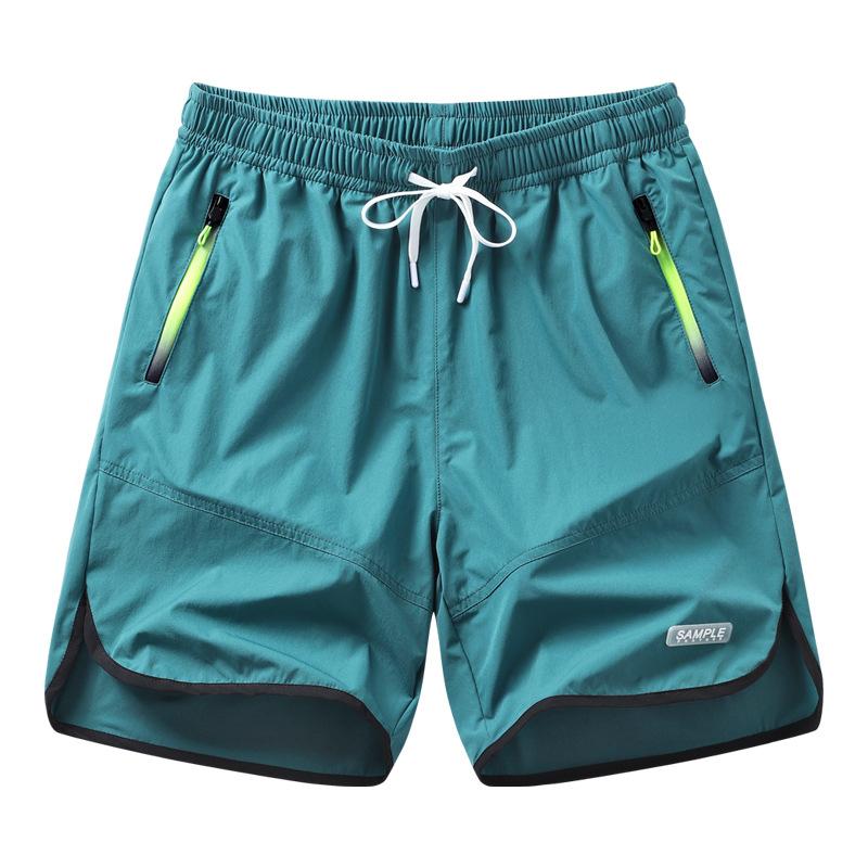 Shorts for Men's Sports and Leisure Beach Shorts for Men Ice Silk Quick Drying Elastic Five Point Shorts