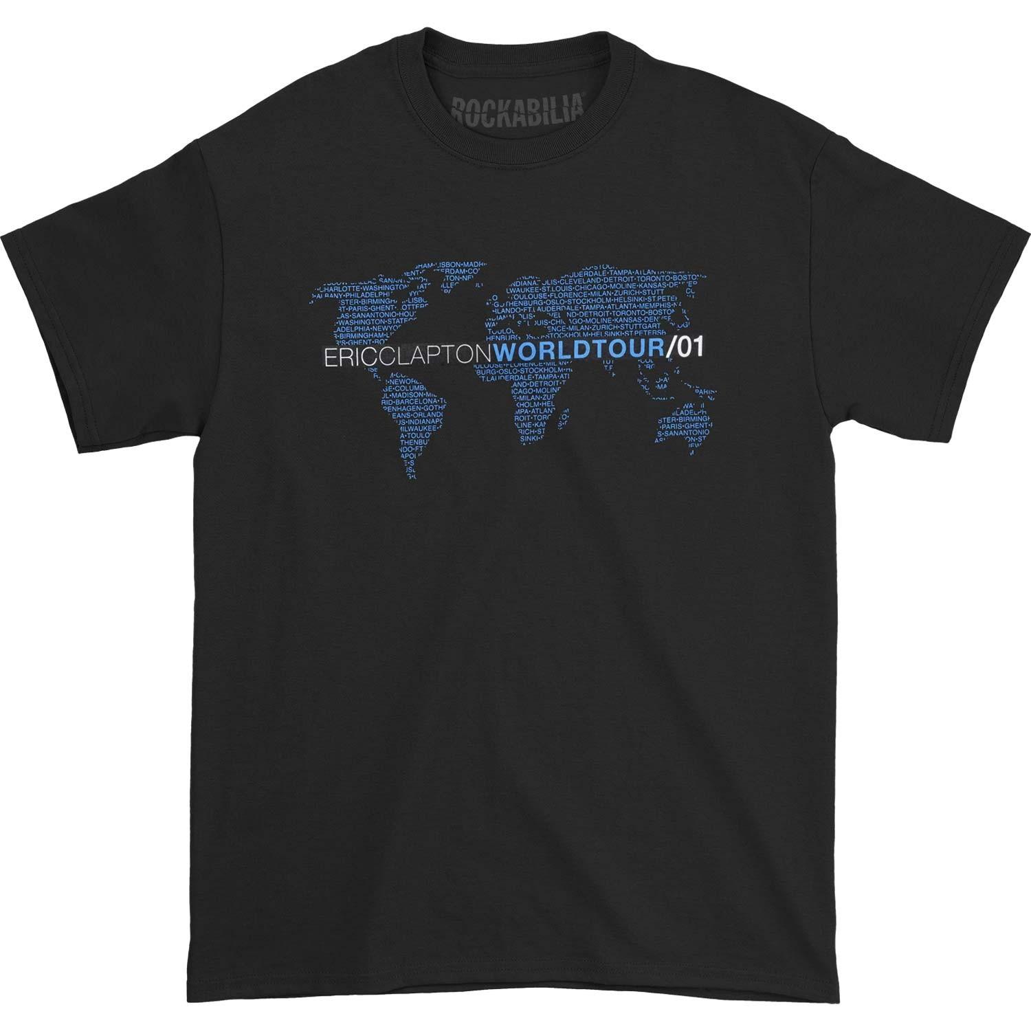 Мужская футболка Eric Clapton Crew 2001 Tour Tee X-Large Черная S