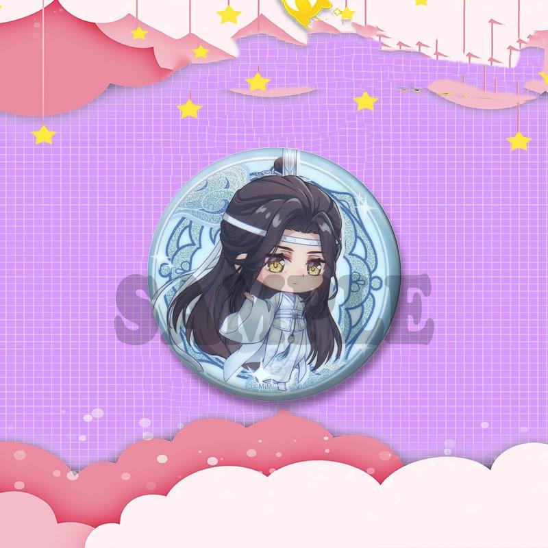 BL Anime Peripheral Coin Brooch Mo Dao Zu Shi Lan Wangji Wei Wuxian Enamel Pins Backpack Clothing Jewelry Badge Accessories Gift