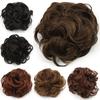 Çiçek Şekli Sentetik Saç Kıvırcık Saç Topuz Lastik Bant Saç Topuzu Donut Saç Rulosu Saç Parçaları