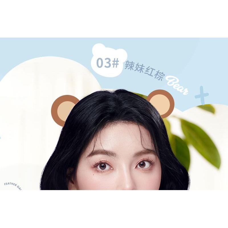 MANSLY - Cute Bear Keychain Feather Lip Mud - 4 Colors