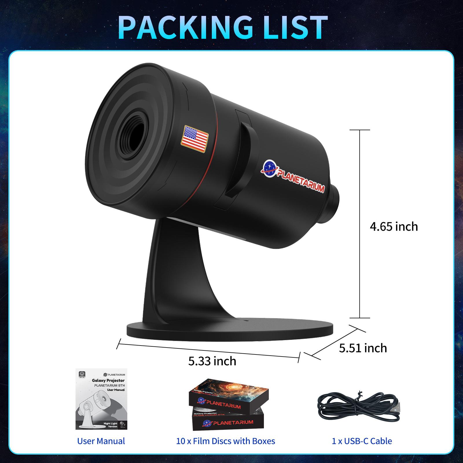 

Планетарий Обсерватория Телескоп Проекционная Лампа 10 В 1 Звездный Проектор Галактика Туманность Ночной Светильник С Таймером, Светодиодная Лампа Декор Комнаты чёрный