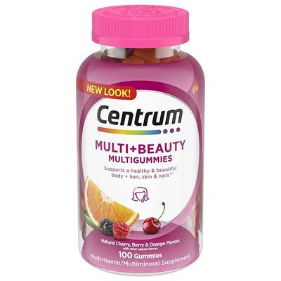Multivitamin Damen Beauty Gelee Gummibärchen Frucht 100 Tabletten, 100 Tabletten, 1 Stück