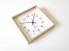 KATOMOKU Muku Square Clock 2 km-65HM H. Maple Wall Clock with Continuous Second Hand (quartz Clock)