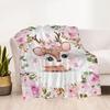 Baby Animals Floral Crown Blankets are suitable for living rooms,making them an ideal choice for outdoor travel and gifts.