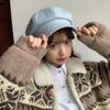 Octagonal Hat Women'S Beret Japanese Versatile British Retro Newsboy Hat Women'S Trend