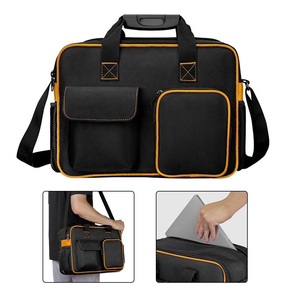 

Сумка для инструментов с 19 карманами и плечевым ремнем, многофункциональные сумки для инструментов, специализированная сумка для инструментов электрика, ремонтная холщовая сумка для инструментов, портативная сумка для хранения