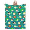 South-Park Pattern Blanket Fleece Autumn/Winter Multi-function Thin Throw Blanket for Bedding Outdoor Bedding Throws