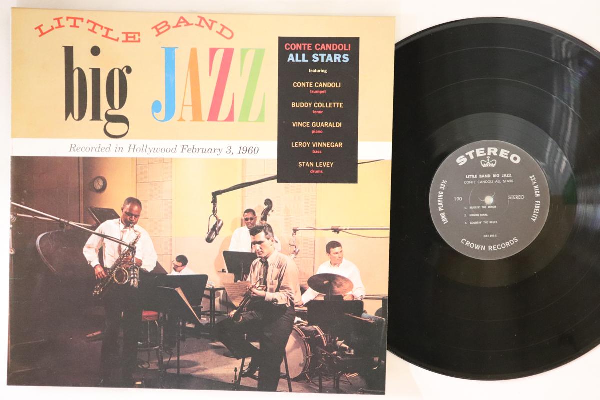 

LP Record CONTE CANDOLI Little Band Big Jazz CST190 CROWN 1960 US Jazz Used
