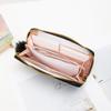 Sweet wind twill long wallet new fresh and simple hairball zipper women's clutch bag