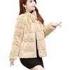Imitation mink velvet coat women's short thickened small coat imitation Danish mink autumn and winter new