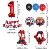 1set Spiderman Balloon Red Spiderman And Friends Aluminum Foil Balloon Baby Shower 1-9 Years Birthday Party Decorations Kids Toy