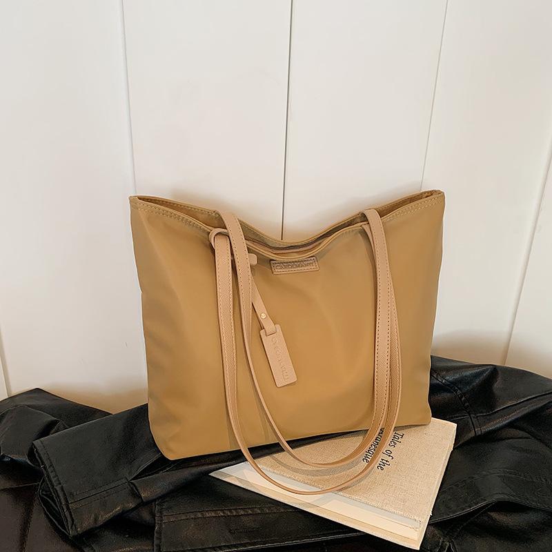 

Повседневная большая сумка из ткани Оксфорд, женская новая универсальная сумка через плечо, легкая портативная сумка-тоут хаки