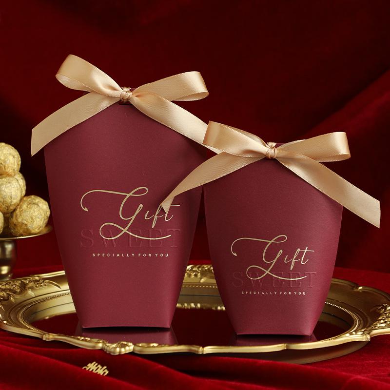 2026 Modern Wedding Favor Candy Boxes - Decorative Paper Packaging Small Size