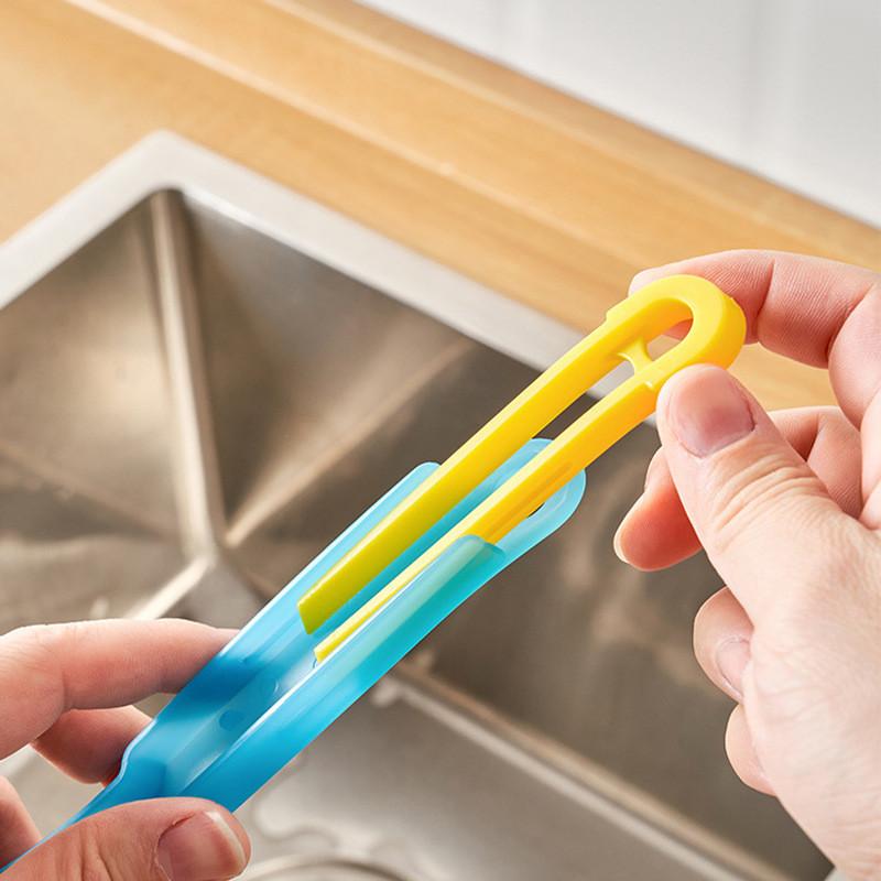 Cleaning Outlet Drainage Brush With Tongs Pp Material Home Plumbing Maintenance