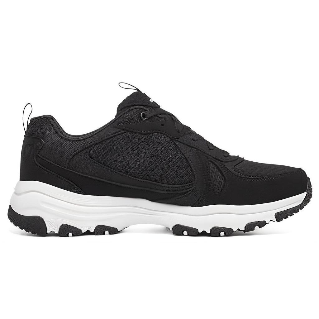 Skechers I-Conik DLites Fabric Leather Comfortable Versatile Low-Top Casual Shoes Men Sneaker Black 8790096-BLK