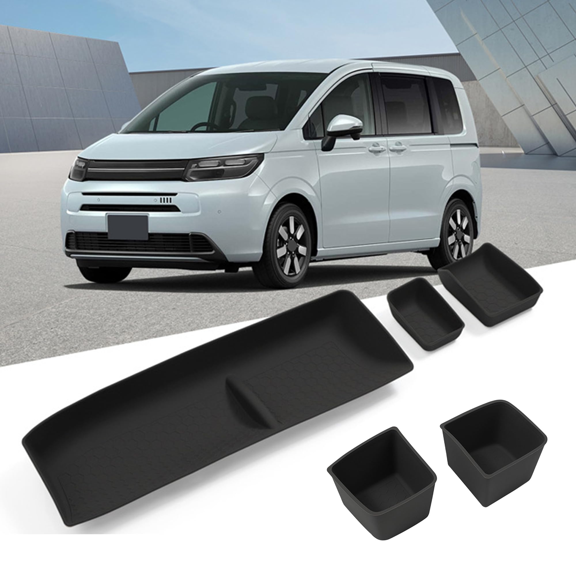 

GOOTISOCI Honda Freed GT Открытый подстаканник на приборную панель для напитков FREED GT R и Пламя Передний ящик для хранения на приборной панели Место для хранения на приборной панели Комплект ковриков, чёрный