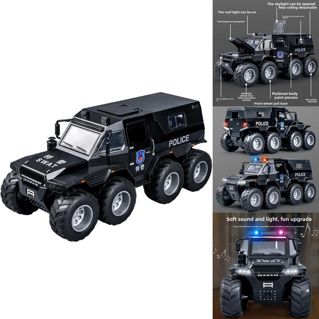 Police Car Model 132 Scale With Flashing Lights And Sound For Boys Play