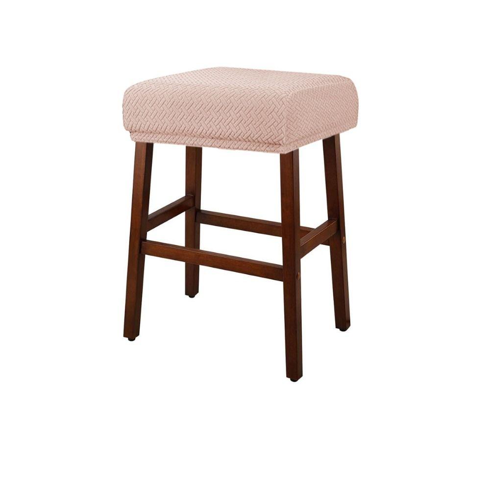 Anti-dirty Bar Stool Covers Square Stool Protector Chair Seat Slipcover Kitchen Dining Room
