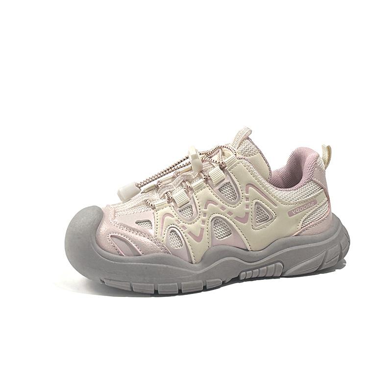 

Autumn New Children s Shoes Korean Version Sports Shoes Children s Casual Shoes Students Outdoor Hiking Shoes 26 розовый