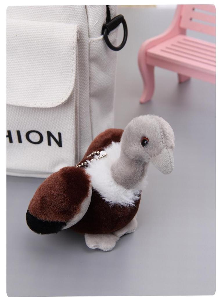 Simulation Pelican Plush Toy - Small Stuffed Animal & Bird Backpack Pendant
