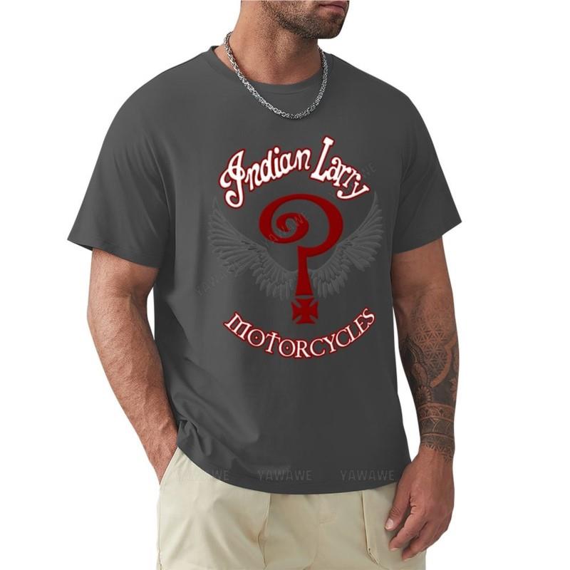 

boys summer tops men t shirt Indian Larry 15 Tee Shirt T-Shirt oversized t shirt t-shirts man designer t shirt men 4XL