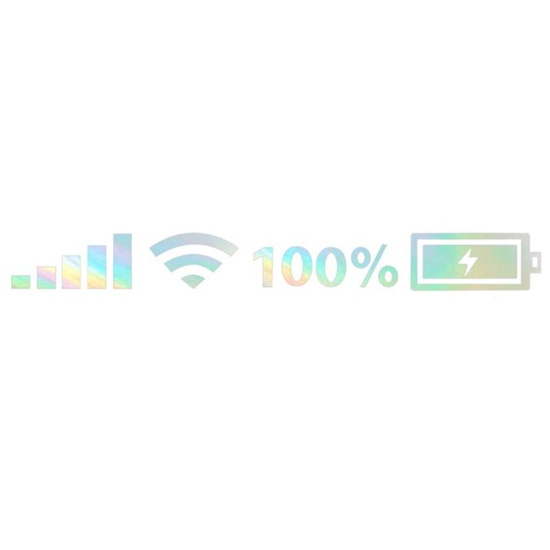 5G Signal WiFi Power Car Vinyl Reflective Sticker Decals on Car Auto Decor Accessories 26x3cm 35x4cm 45x5cm Car Sticker Exterior