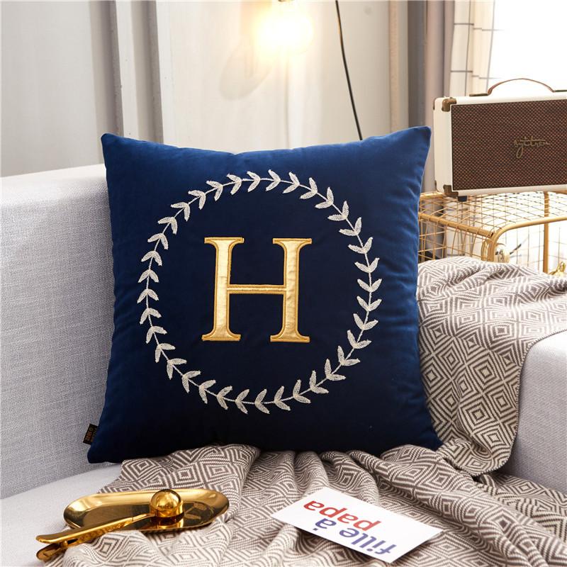 Nordic Style Modern Simple Model Room Hotel Sofa Pillow Living Room High-end Light Luxury Cushion Large Pillow Case