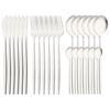 24Pcs Rainbow Cutlery Set 304 Stainless Steel Flatware Silverware Set Knife/Fork/Spoon/Teaspoon Tableware Set for Home