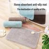 Thickened Anti-Slip Bathroom Floor Mat: Water-Absorbent Plush Doormat for Toilet, Entrance, and Bedroom