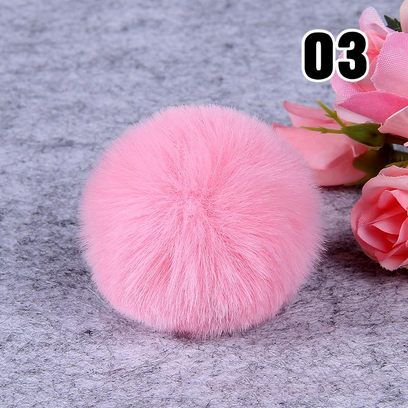 20PCS Imitation Rabbit Fur Ball Handmade Clothing Bag Decoration Artificial Fluffy Soft Pompons Colorful Balls for DIY Keychain