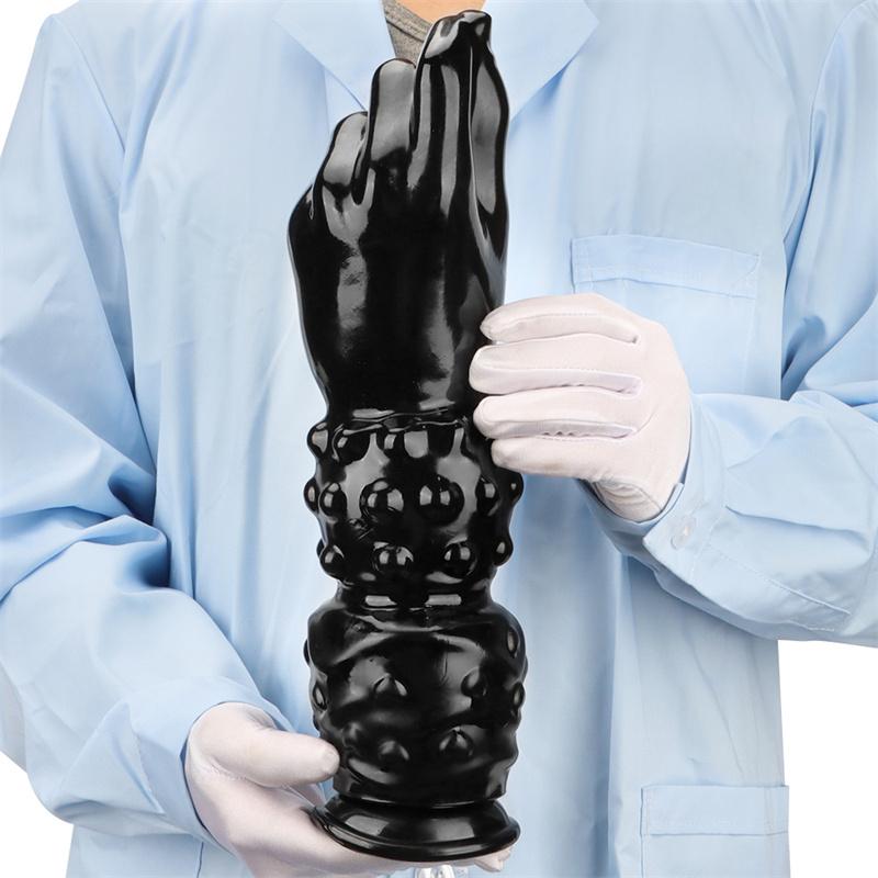 Black Oversized Fist Fake Arm Masturbation Fisting Anal Plug Rear Asshole Sex Toys Expansion Devices