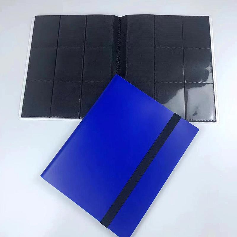 

1 шт. 360 держатель для карточек 9 карманов альбом для коллекционных карточек большой емкости блокнот для карточек альбом для коллекционных карточек темно-синий