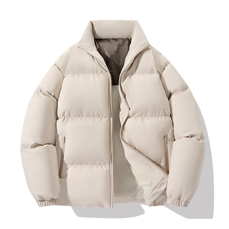 Winter Graphene Cotton Jacket, Men's Thick Down Cotton Jacket, Stand Collar Windproof Warm Bread Jacket, Cotton Jacket